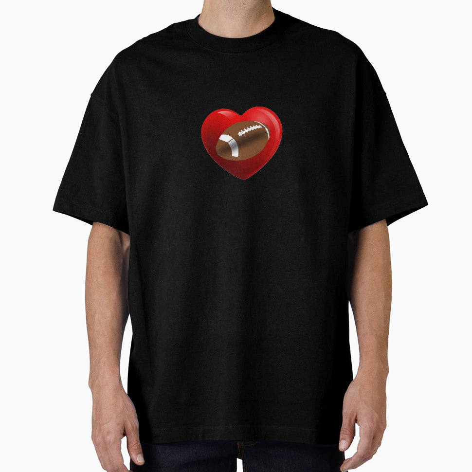 I Love Football Symbol T-Shirt - Streetwear Style Unisex - T-Shirt, Sweatshirt, Hoodie