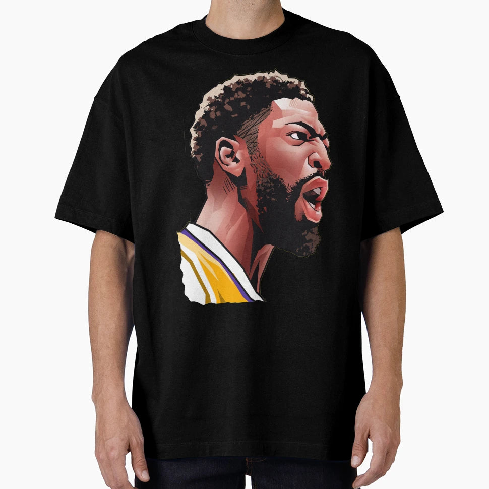 Anthony Davis 3 Brow Basketball T-Shirt - Custom Art Print for Adults - T-Shirt, Sweatshirt, Hoodie