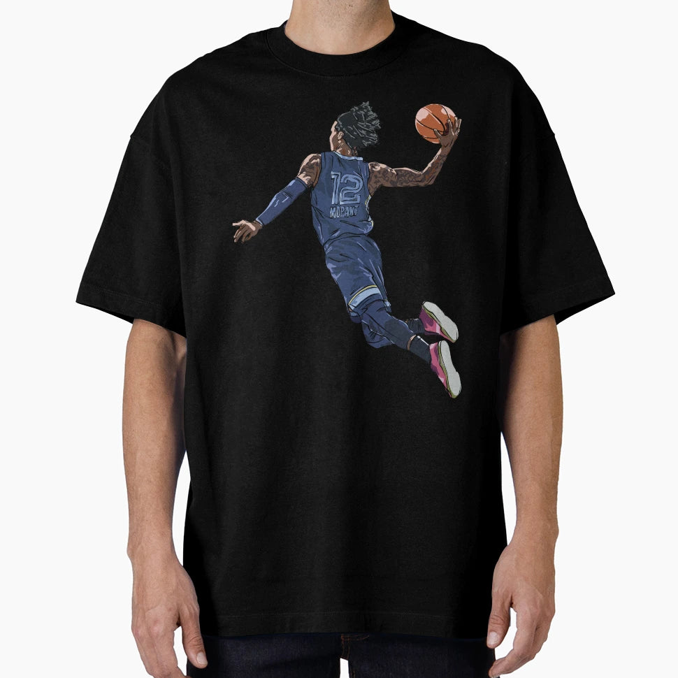 Ja Morant Dunk Sketch T-Shirt - Streetwear Style Men Women - T-Shirt, Sweatshirt, Hoodie