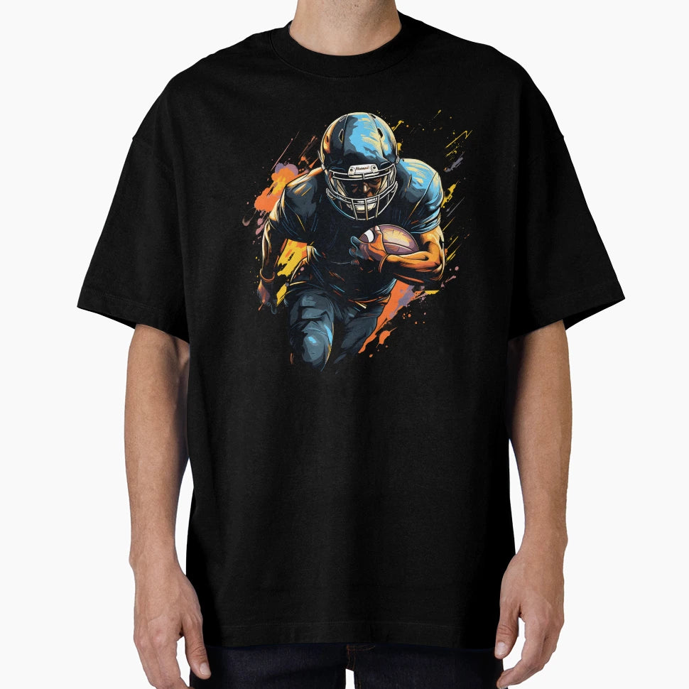 American Football Color Painting No T-Shirt - Aesthetic Graphic for Adults - T-Shirt, Sweatshirt, Hoodie