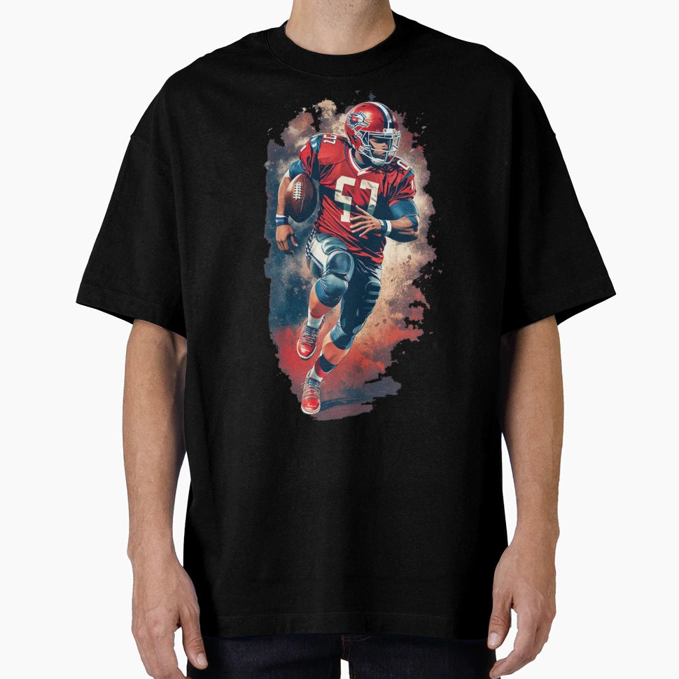 American Football Player T-Shirt - Trendy Graphic for Adults - T-Shirt, Sweatshirt, Hoodie