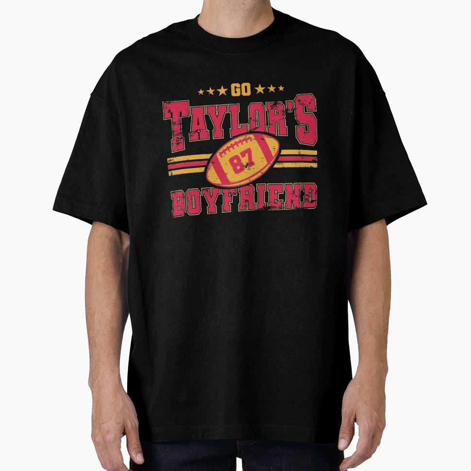 Go Taylors Boyfriend 87 TK 90S T-Shirt - Custom Art Print for Adults - T-Shirt, Sweatshirt, Hoodie