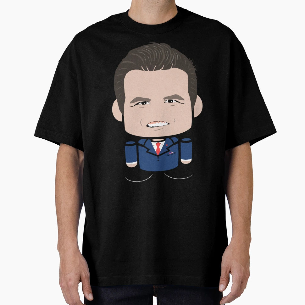Gaettrz Politicobot Toy Robot T-Shirt - Minimalist Print for Adults - T-Shirt, Sweatshirt, Hoodie