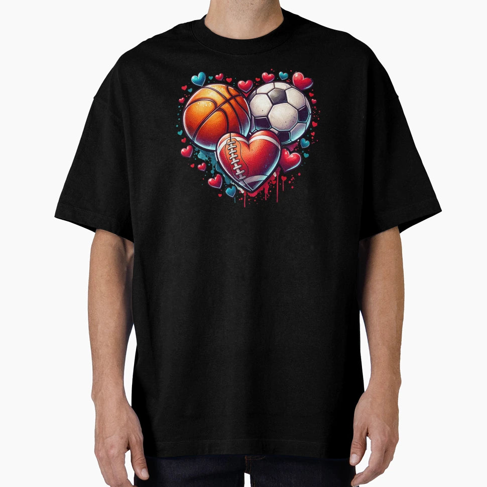 Valentines Day Sports T-Shirt - Streetwear Style Unisex - T-Shirt, Sweatshirt, Hoodie