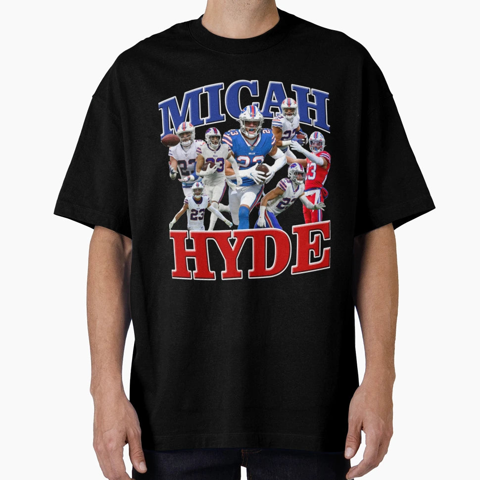 Buffalo Bills Micah Hyde Bootleg T-Shirt - Unique Graphic for Adults - T-Shirt, Sweatshirt, Hoodie