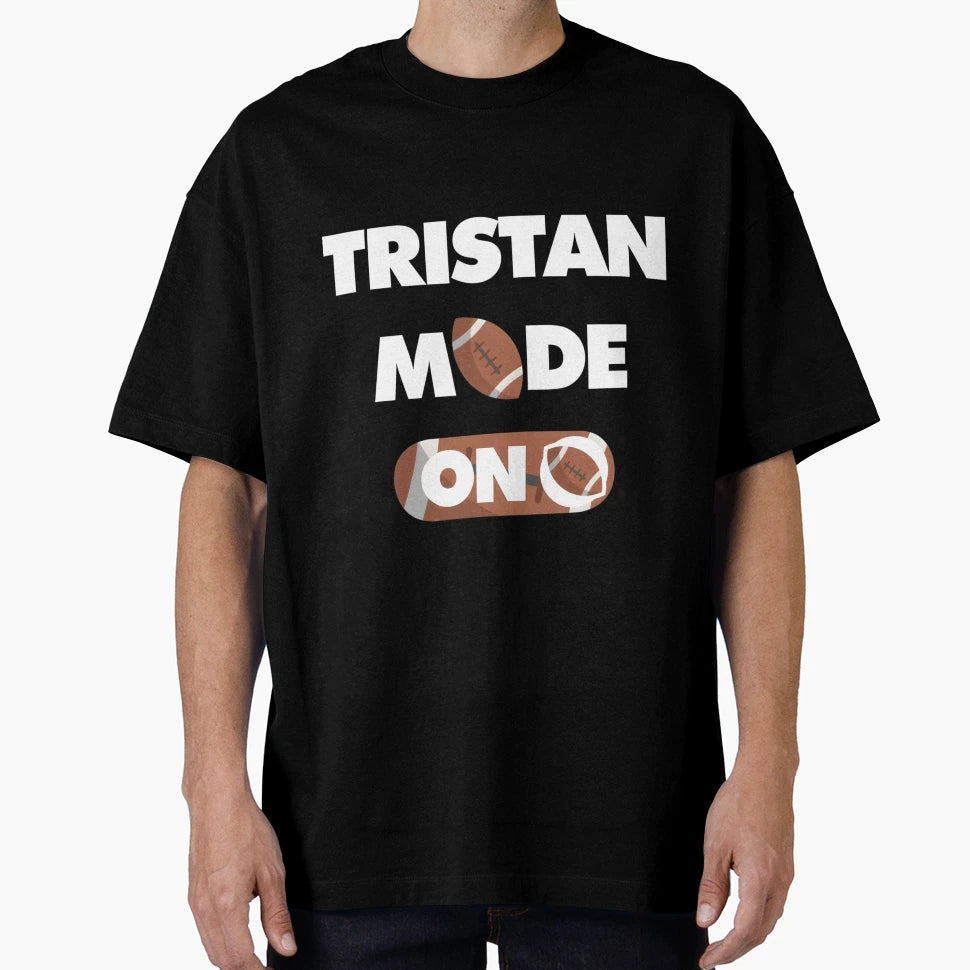Tristan American Football Player Mode T-Shirt - Novelty Apparel Unisex - T-Shirt, Sweatshirt, Hoodie
