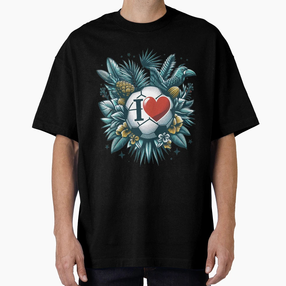 I Love Football T-Shirt - Graphic Print Unisex - T-Shirt, Sweatshirt, Hoodie