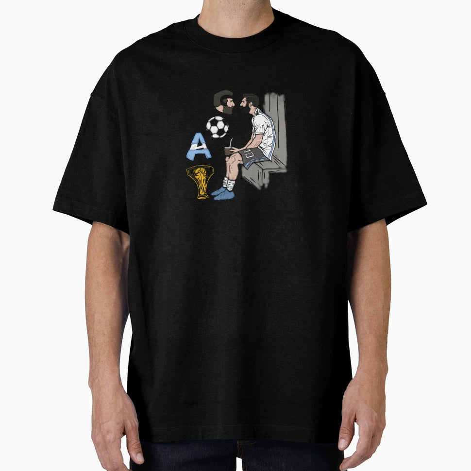Messi Goat Soccer Football Argentina T-Shirt - Minimalist Print for Adults - T-Shirt, Sweatshirt, Hoodie