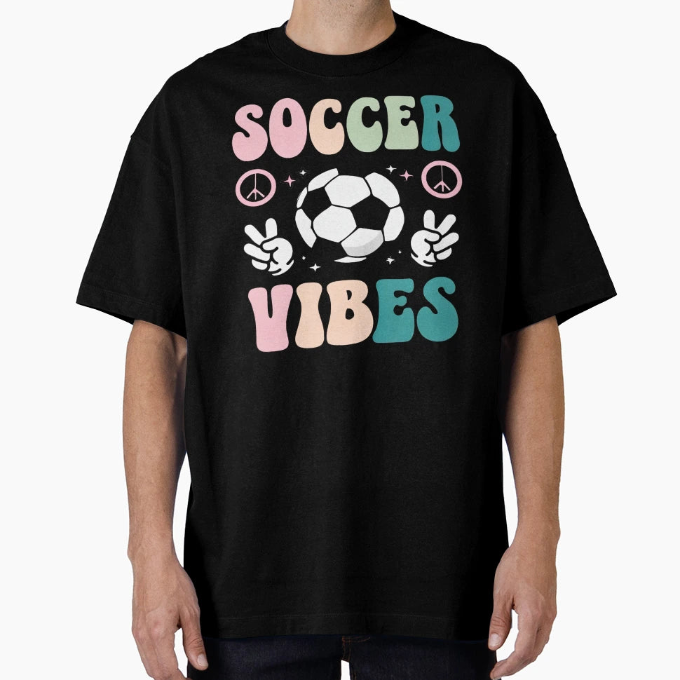 Soccer Vibes T-Shirt - Aesthetic Graphic for Adults - T-Shirt, Sweatshirt, Hoodie