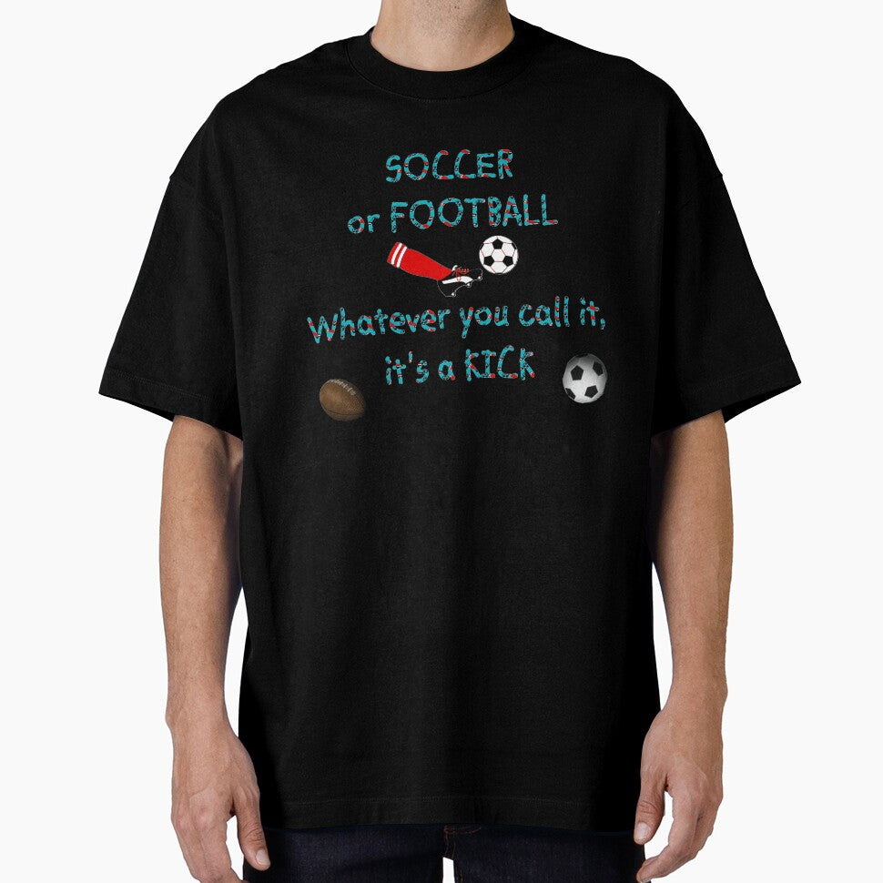 Soccer or Football by kristalcurt - Adult & Kids T-Shirts, Sweatshirts & Hoodies apparel design preview 1