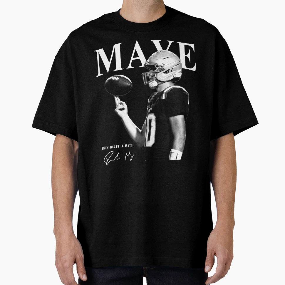 Drake Maye Maye 10 New England Football T-Shirt - Fun Novelty Design Unisex - T-Shirt, Sweatshirt, Hoodie