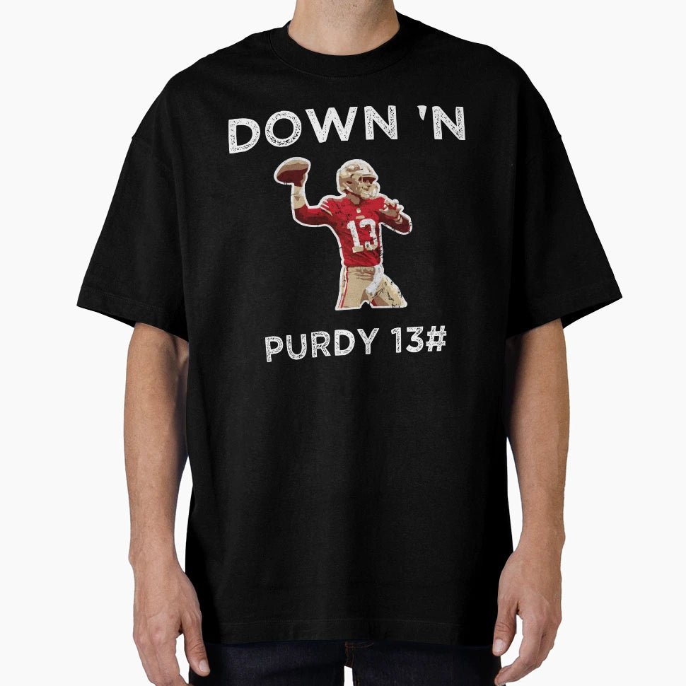 Down N Purdy 13 BP American Football T-Shirt - Custom Art Print Unisex - T-Shirt, Sweatshirt, Hoodie