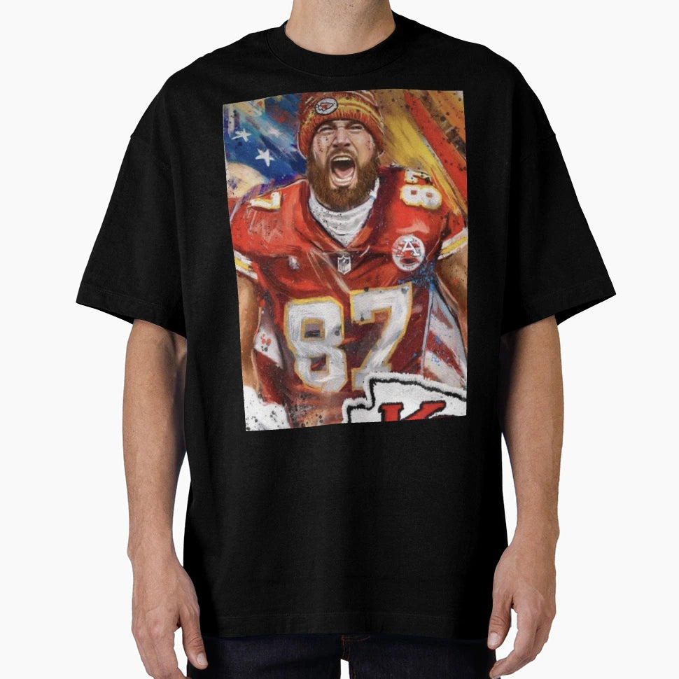 Chiefs Kelce 87 T-Shirt - Fun Novelty Design for Adults - T-Shirt, Sweatshirt, Hoodie