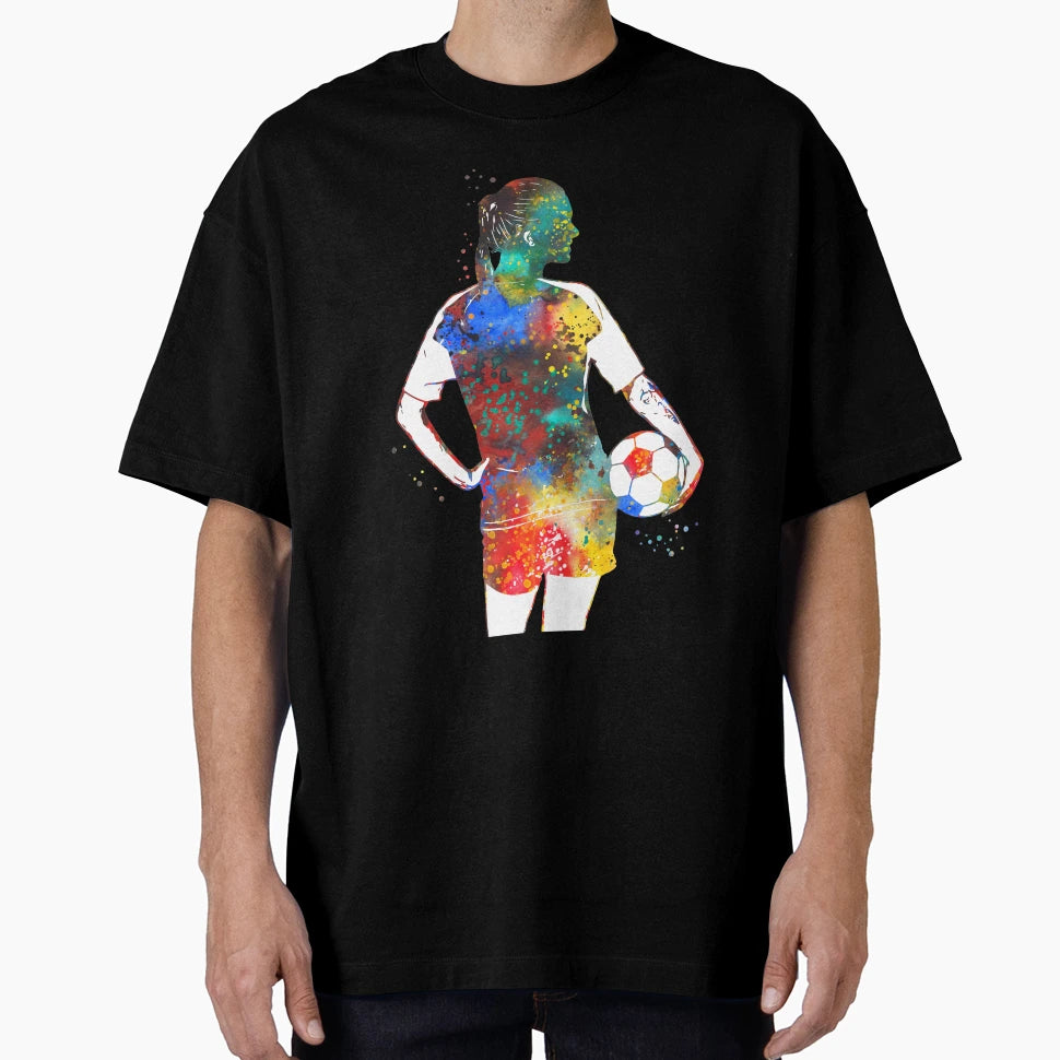 Female Soccer Player T-Shirt - Streetwear Style for Adults - T-Shirt, Sweatshirt, Hoodie
