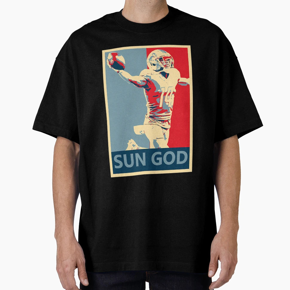 Amon Ra St Brown Lions Sun God T-Shirt - Streetwear Style for Adults - T-Shirt, Sweatshirt, Hoodie