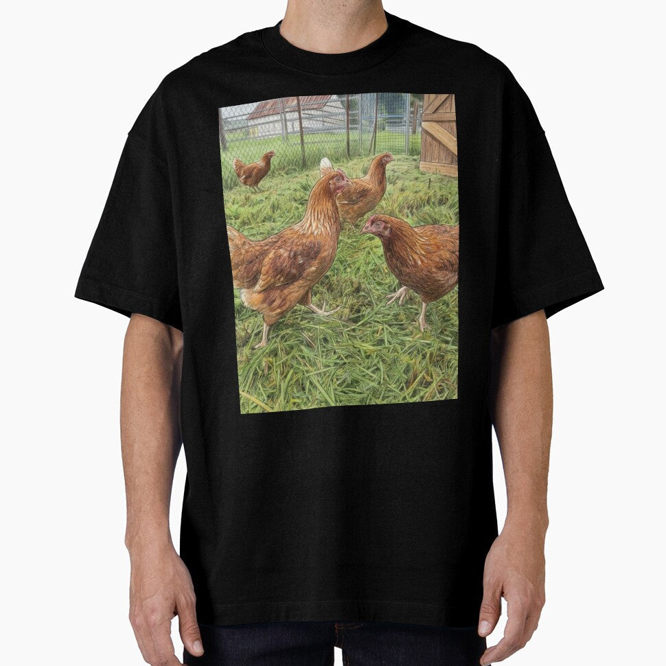 Chooks First Day by Juzzy72 - Adult & Kids T-Shirts, Sweatshirts & Hoodies apparel design preview 1