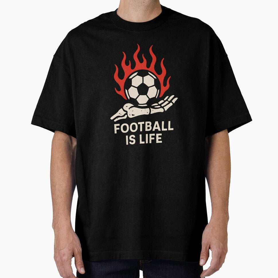 Football Is Life by CreepyCornerArt - Adult & Kids T-Shirts, Sweatshirts & Hoodies apparel design preview 1
