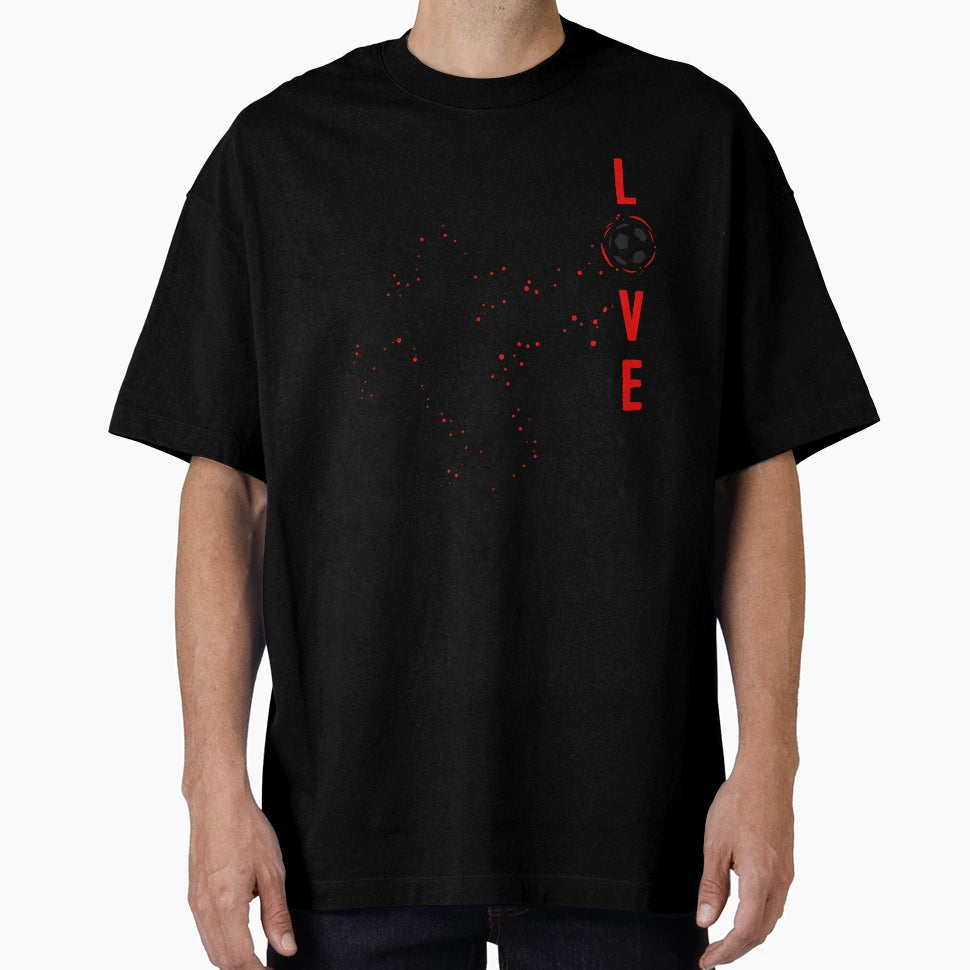 Love Football T-Shirt - Minimalist Print for Adults - T-Shirt, Sweatshirt, Hoodie