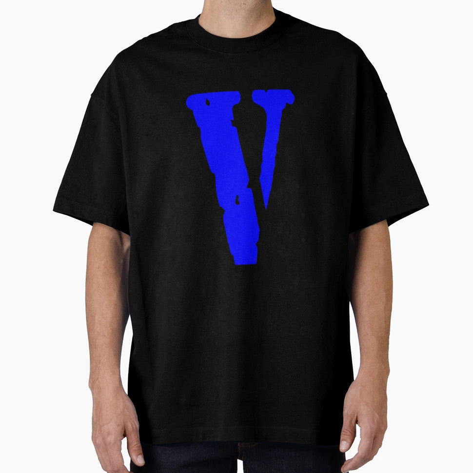 Vlone Blue T-Shirt - Graphic Print Men Women - T-Shirt, Sweatshirt, Hoodie