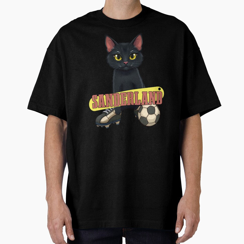 Sanderland Black Cat by OverTimeBGD - Adult & Kids T-Shirts, Sweatshirts & Hoodies apparel design preview 1