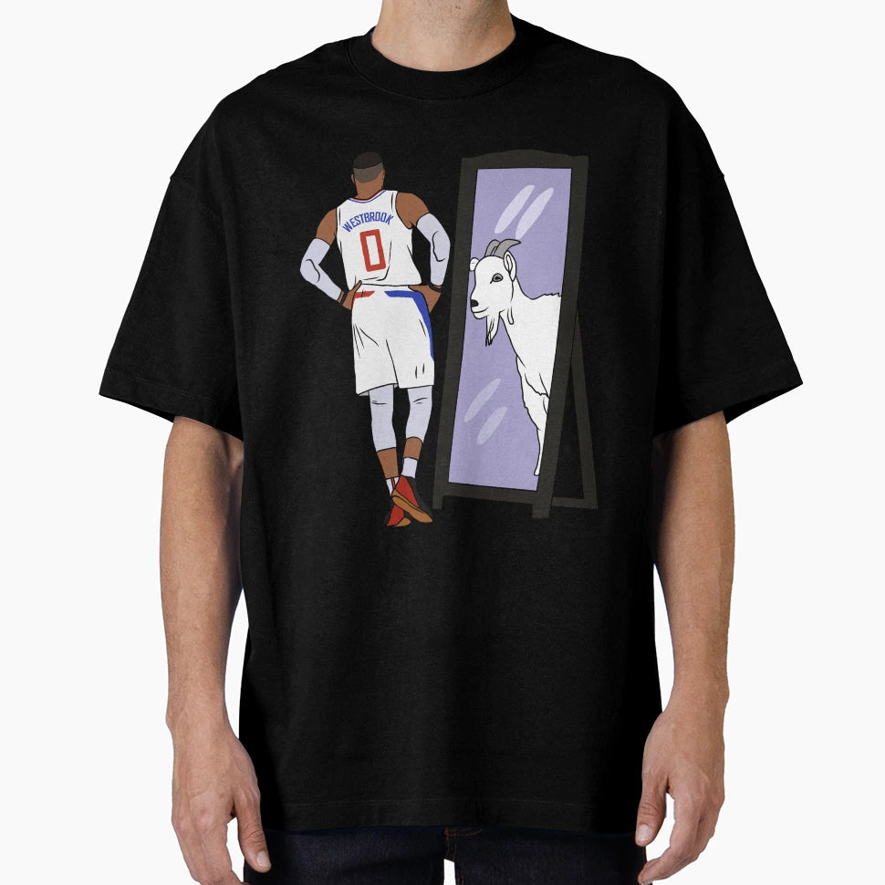 Russell Westbrook Mirror Goat Lac T-Shirt - Streetwear Style for Adults - T-Shirt, Sweatshirt, Hoodie