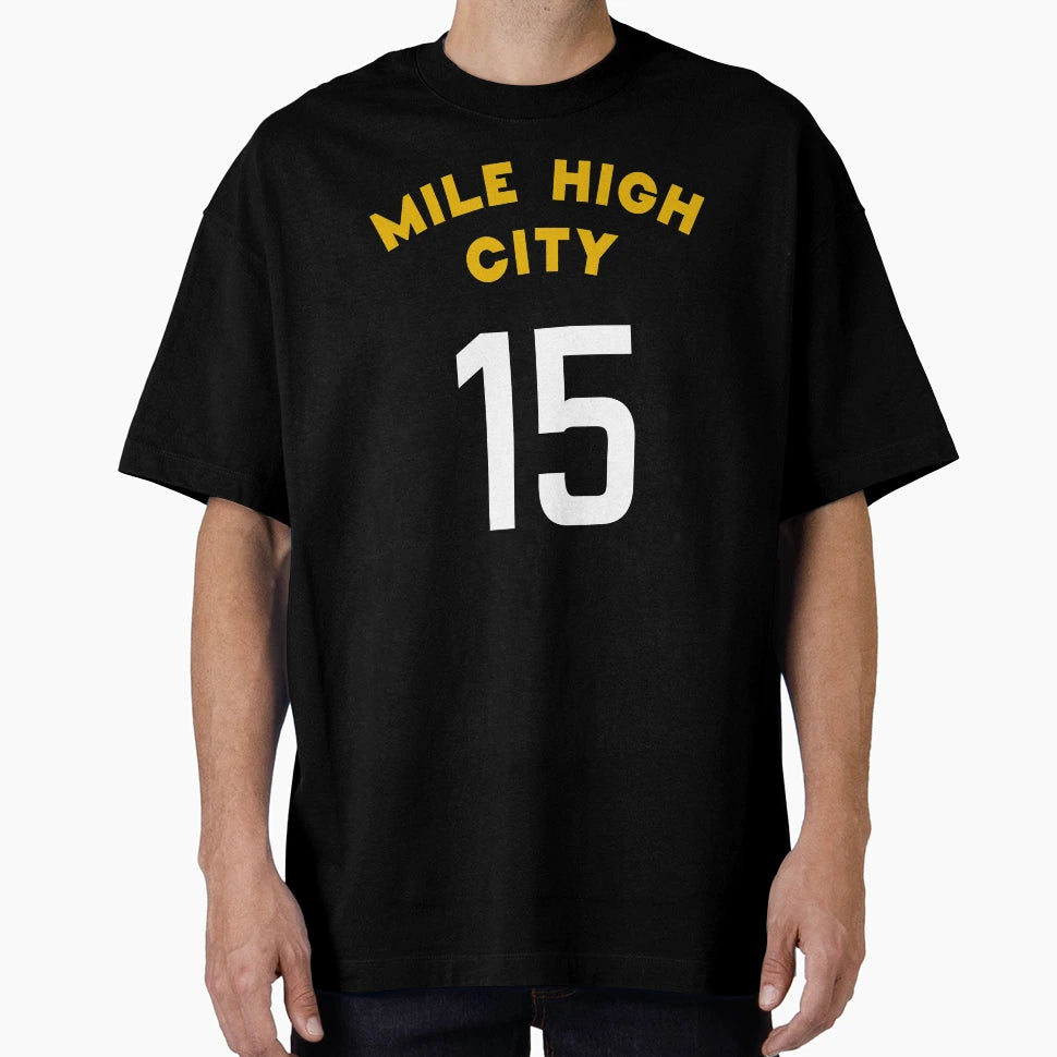 Mile High City 15 Nikola Jokic T-Shirt - Custom Art Print Men Women - T-Shirt, Sweatshirt, Hoodie