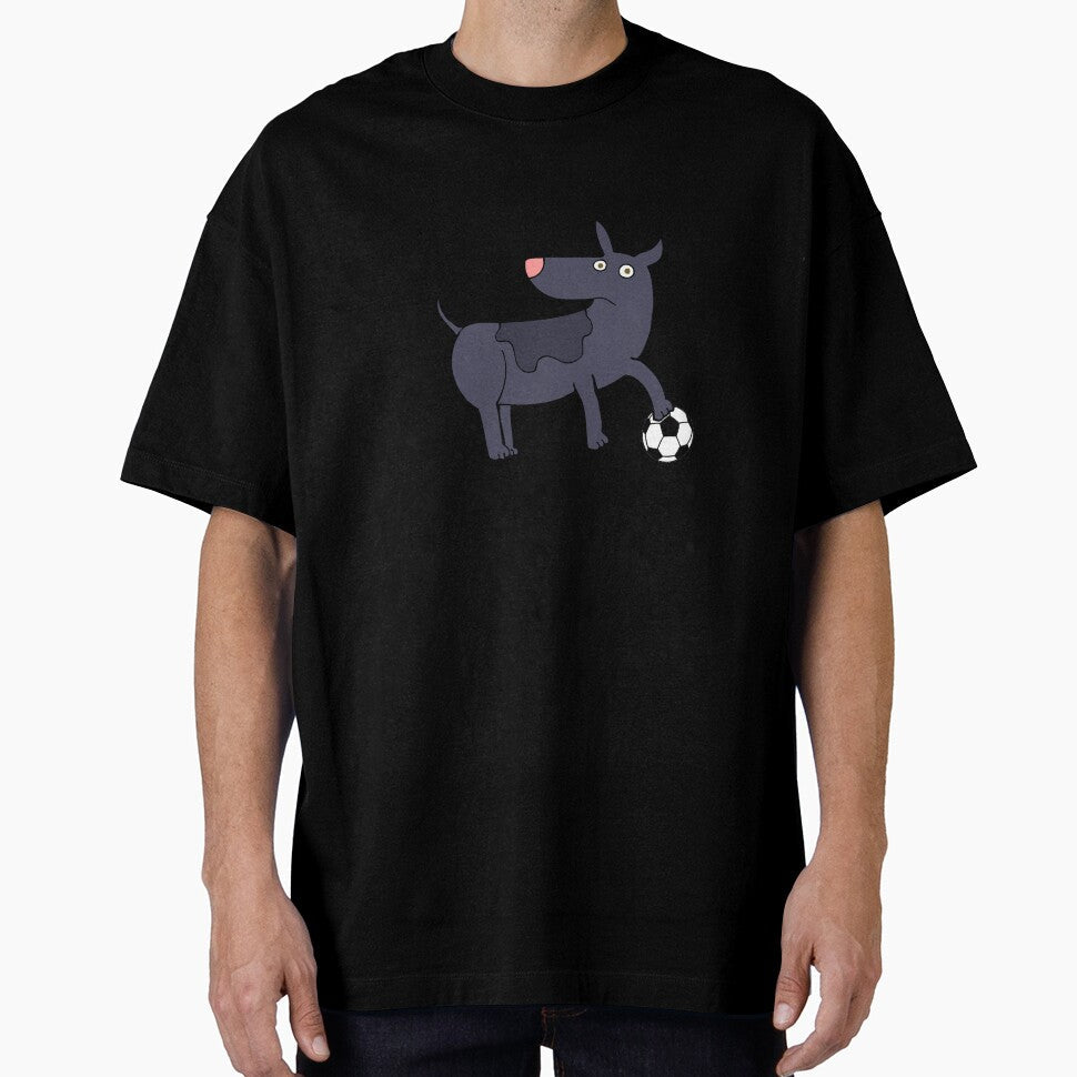 Funny dog with soccer ball by ijdesigns - Adult & Kids T-Shirts, Sweatshirts & Hoodies apparel design preview 1
