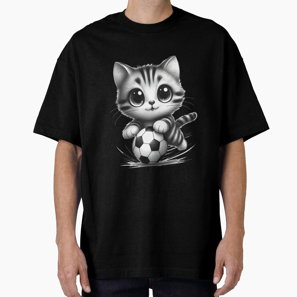 Football Cat Gift by VANWANSHOP - Adult & Kids T-Shirts, Sweatshirts & Hoodies apparel design preview 1