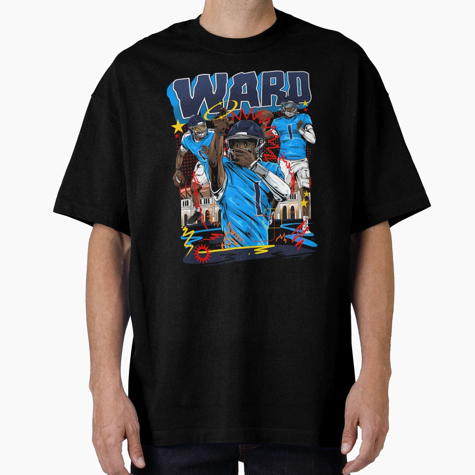Cam Ward Tennessee Collage T-Shirt - Fun Novelty Design Unisex - T-Shirt, Sweatshirt, Hoodie