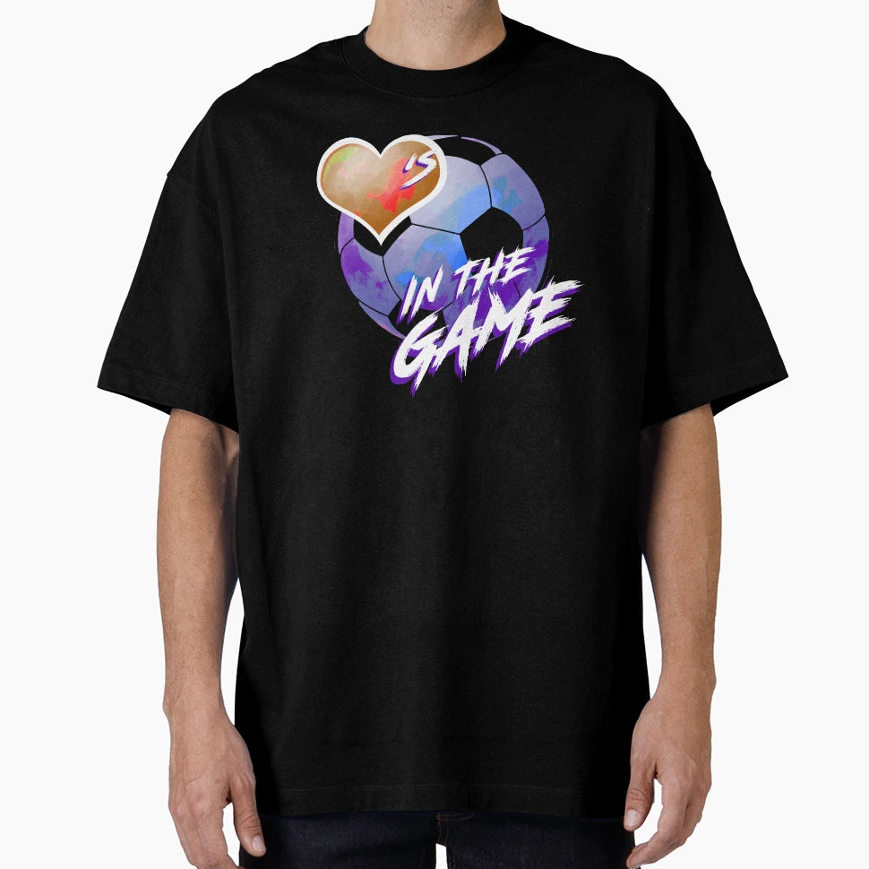 Soccer Hearts Game Blue T-Shirt - Minimalist Print Unisex - T-Shirt, Sweatshirt, Hoodie