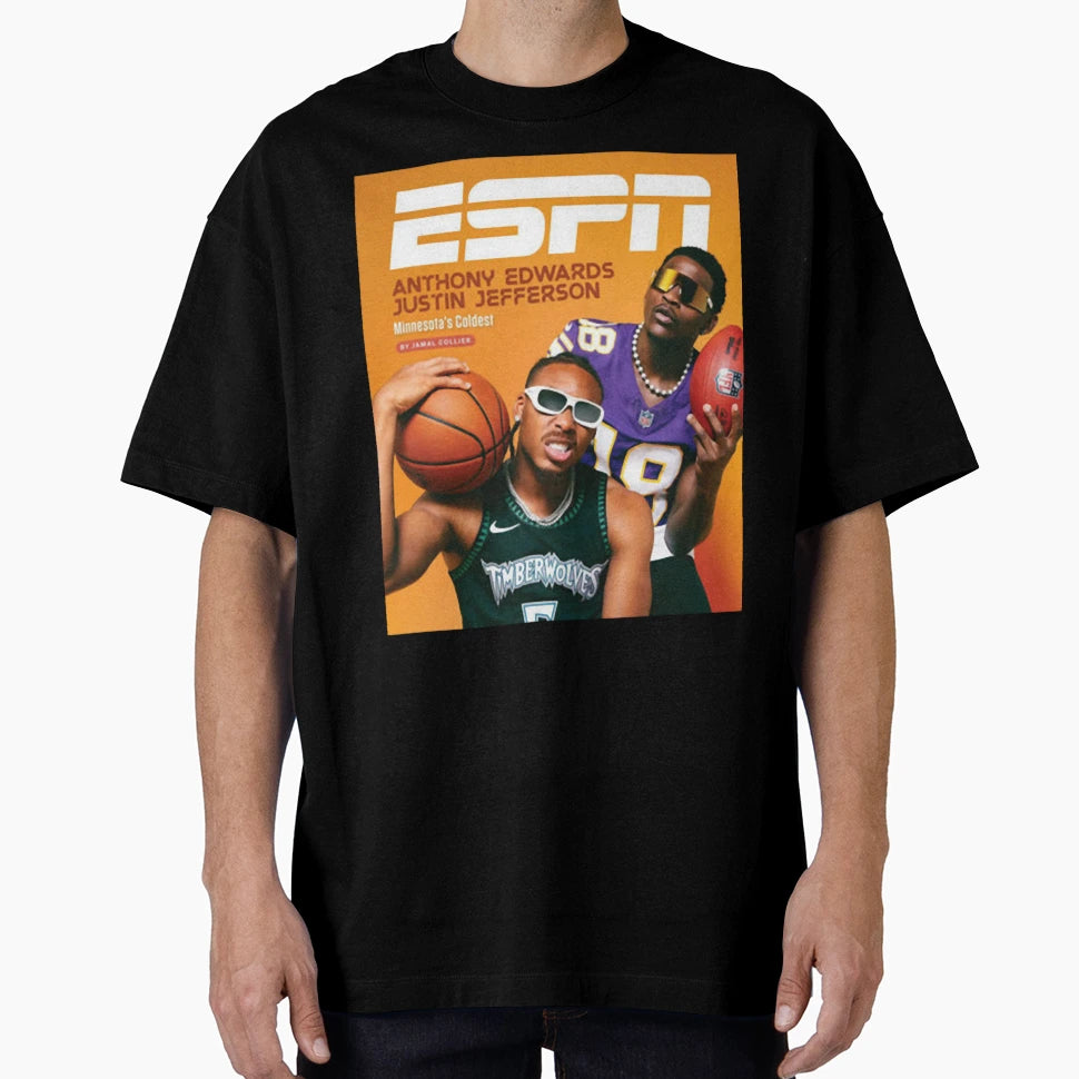 Anthony Edwards JJ Minnesota T-Shirt - Minimalist Print Men Women - T-Shirt, Sweatshirt, Hoodie