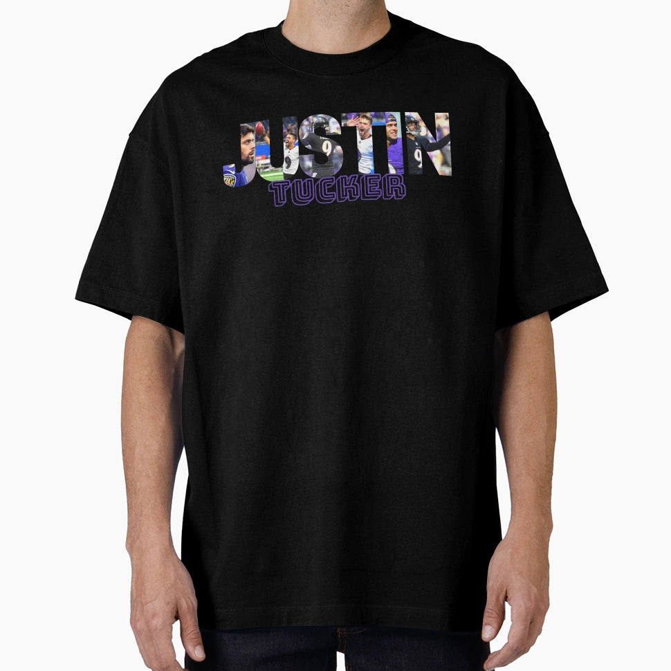 Justin Tucker Justin Tucker T-Shirt - Fun Novelty Design for Adults - T-Shirt, Sweatshirt, Hoodie