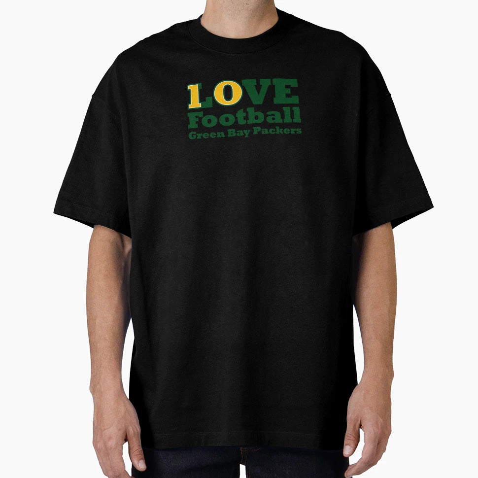 Love Football Green Bay Packers 10 T-Shirt - Fun Novelty Design Unisex - T-Shirt, Sweatshirt, Hoodie