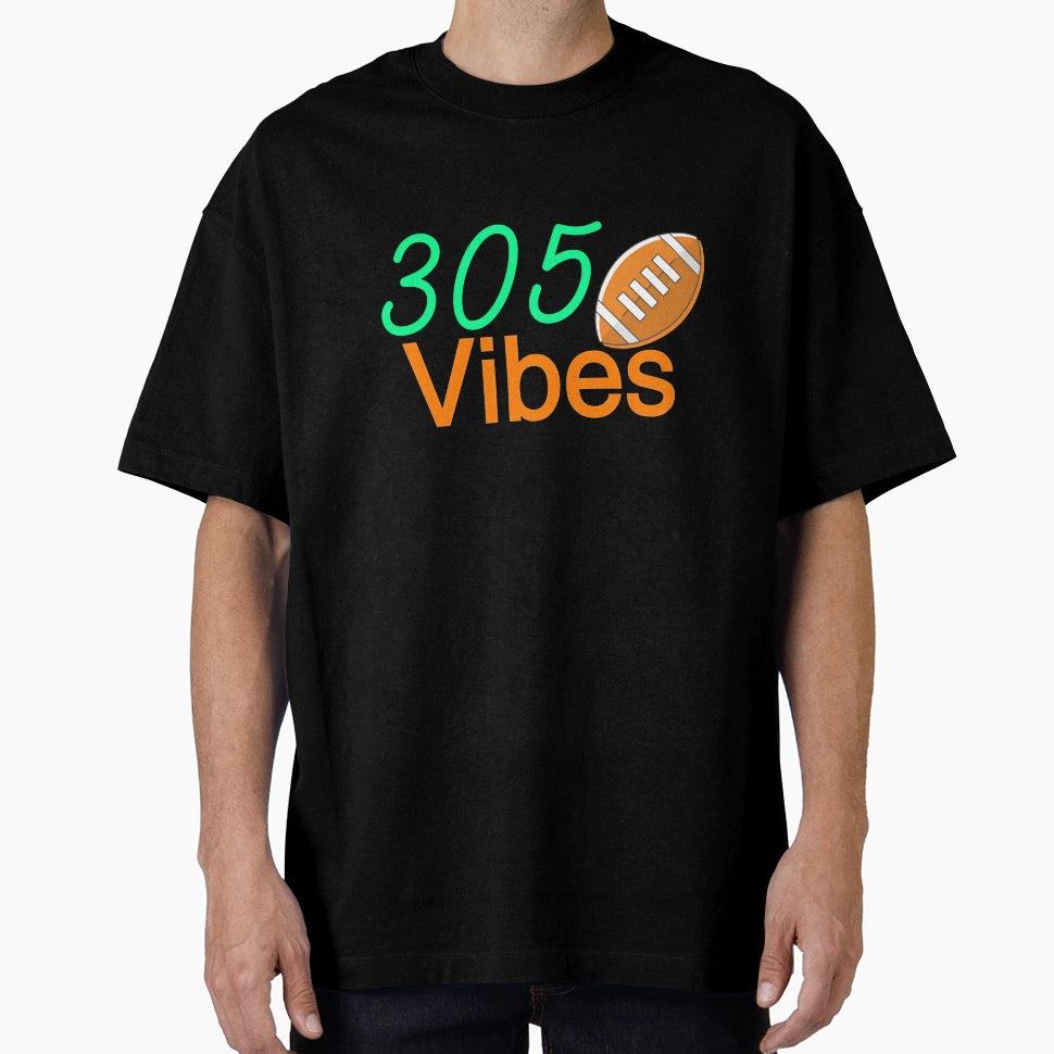 Miami 305 Football Vibes T-Shirt - Unique Graphic Unisex - T-Shirt, Sweatshirt, Hoodie