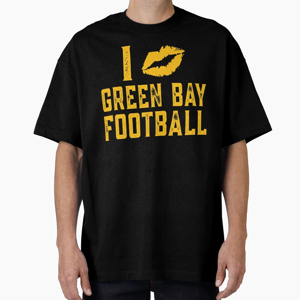 I Love Green Bay Football Distressed T-Shirt - Trendy Graphic for Adults - T-Shirt, Sweatshirt, Hoodie