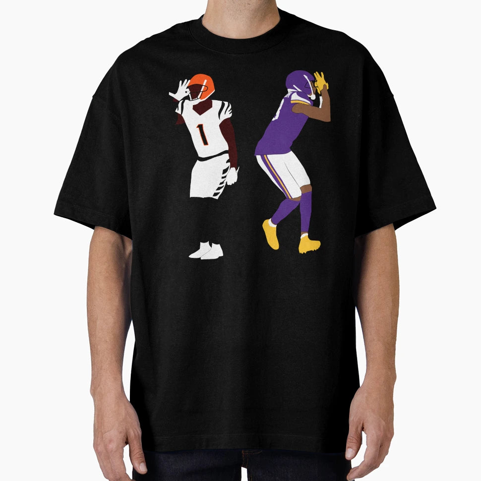 Griddy Duo JJ And Jammar Chase Best T-Shirt - Novelty Apparel for Adults - T-Shirt, Sweatshirt, Hoodie