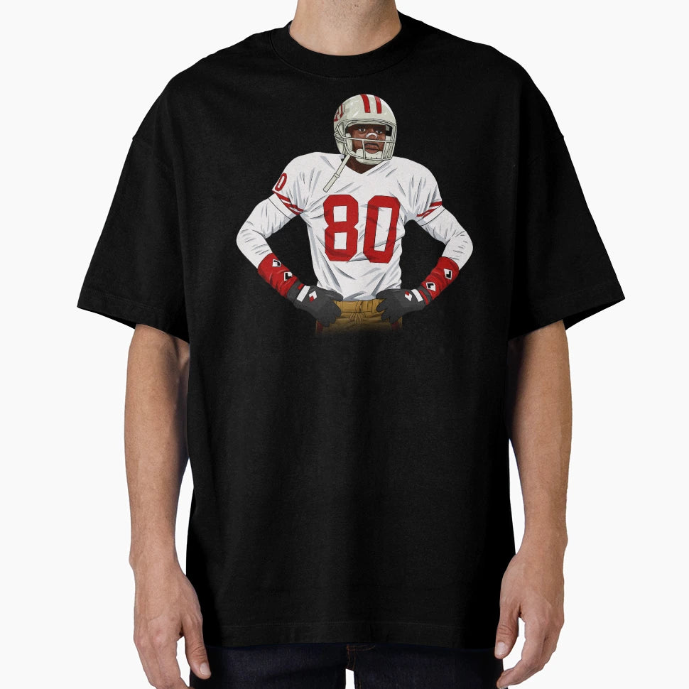 Jerry Rice T-Shirt - Aesthetic Graphic for Adults - T-Shirt, Sweatshirt, Hoodie
