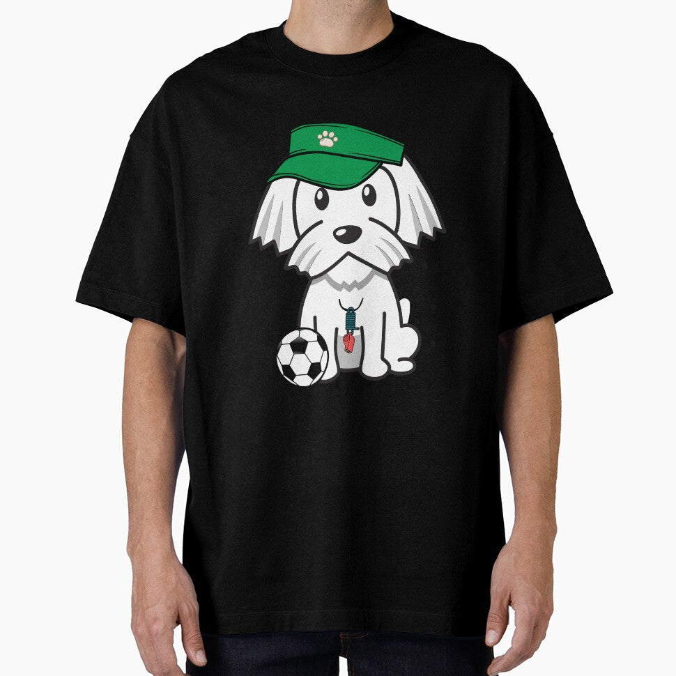 Soccer Player White dog by Pet Station - Adult & Kids T-Shirts, Sweatshirts & Hoodies apparel design preview 1