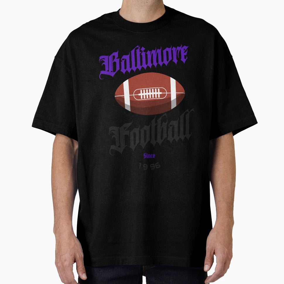 Baltimore Football T-Shirt - Custom Art Print Men Women - T-Shirt, Sweatshirt, Hoodie