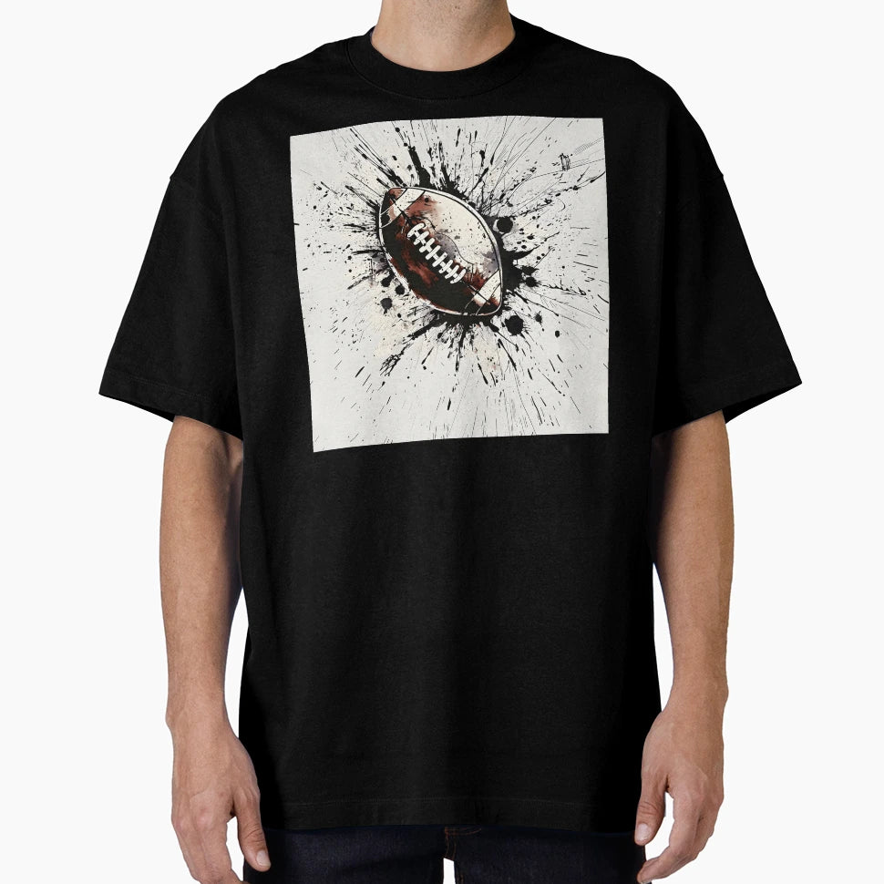 Football Paint Explosion T-Shirt - Graphic Print Unisex - T-Shirt, Sweatshirt, Hoodie