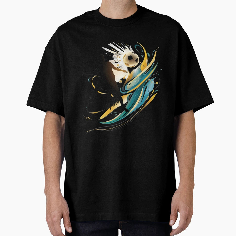 Football Is My Life Abstract Art T-Shirt - Minimalist Print Unisex - T-Shirt, Sweatshirt, Hoodie