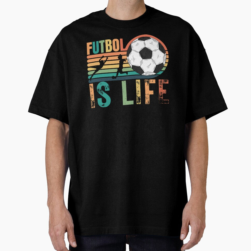 Soccer Gifts, Futbol is life, Football players by - Adult & Kids T-Shirts, Sweatshirts & Hoodies apparel design preview 1