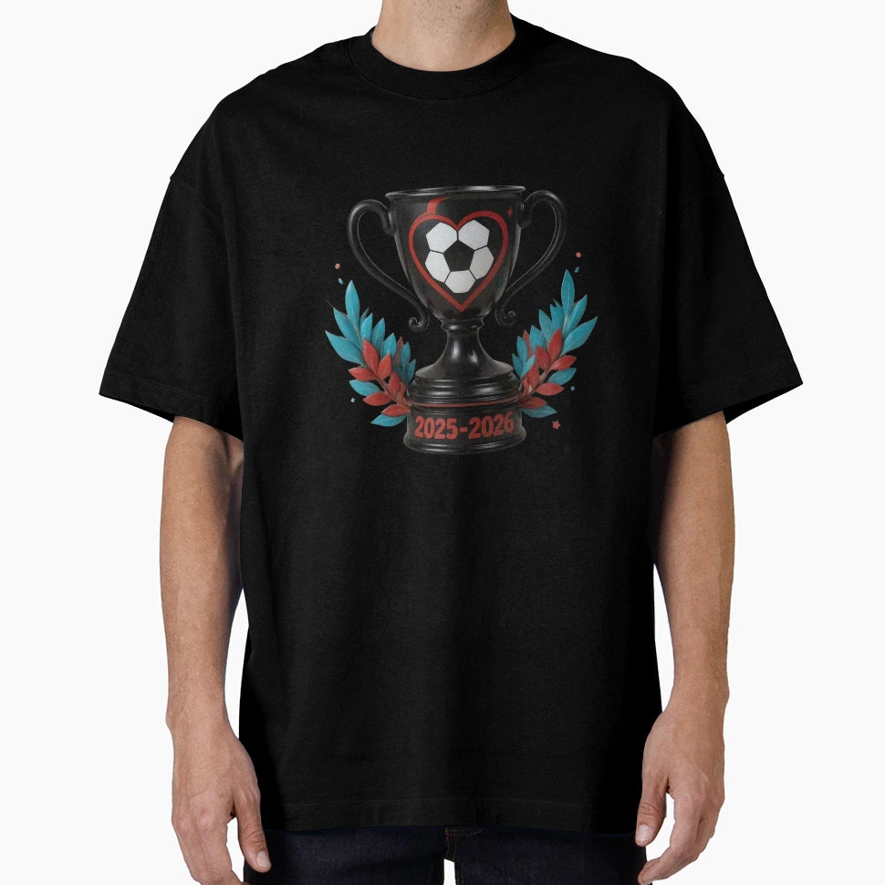 Realistic Football Trophy 2025 2026 Soccer T-Shirt - Trendy Graphic Unisex - T-Shirt, Sweatshirt, Hoodie