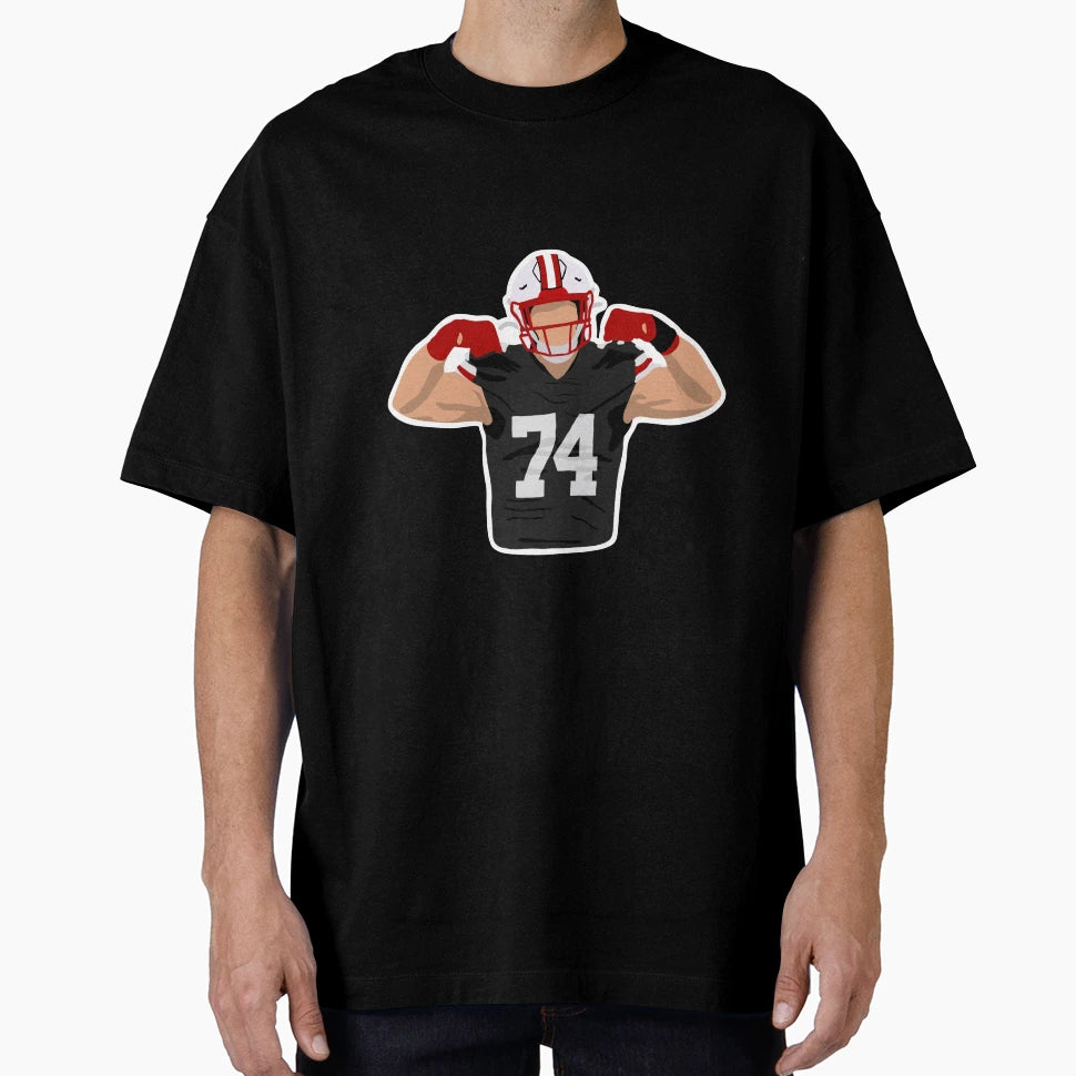 Jc Jays Football Player Lineman 74 T-Shirt - Fun Novelty Design Men Women - T-Shirt, Sweatshirt, Hoodie