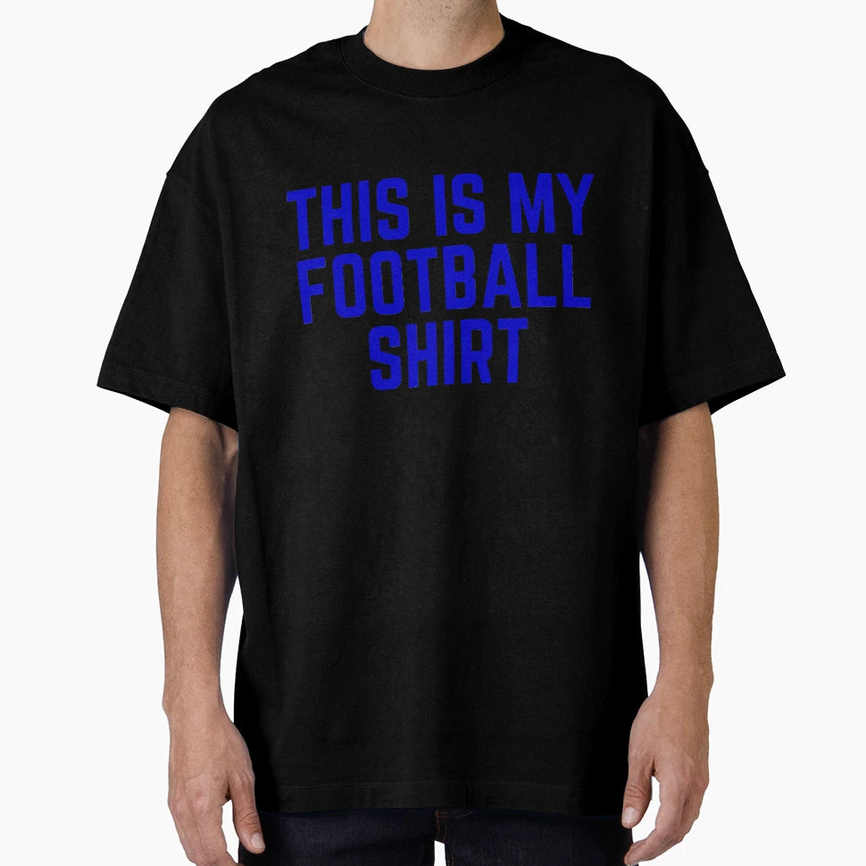 Football Team Colors Blue Game Day T-Shirt - Graphic Print for Adults - T-Shirt, Sweatshirt, Hoodie