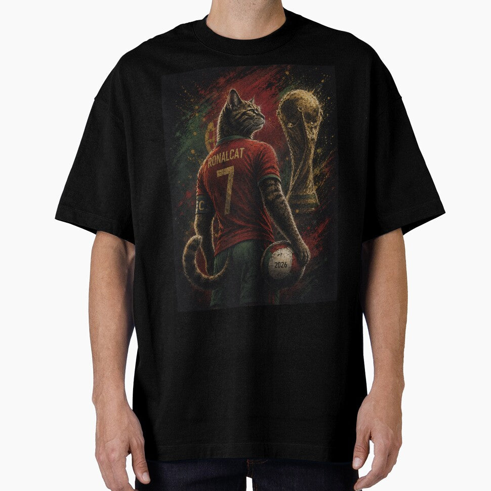 Catiano 7 Legendary Football Cat Champion by BlackCat - Adult & Kids T-Shirts, Sweatshirts & Hoodies apparel design preview 1