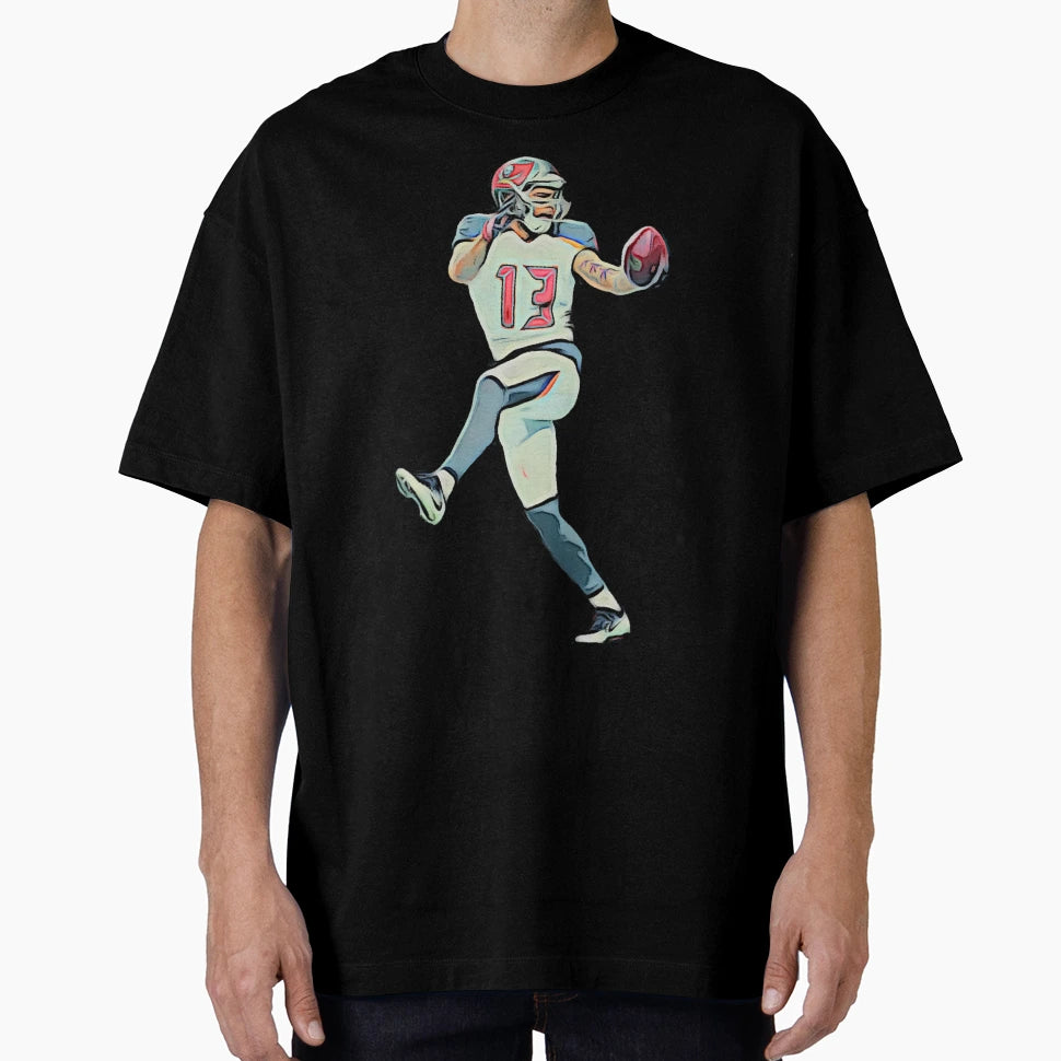 ME Buccaneers Wide Receiver Bold Cartoon T-Shirt - Unique Graphic Unisex - T-Shirt, Sweatshirt, Hoodie