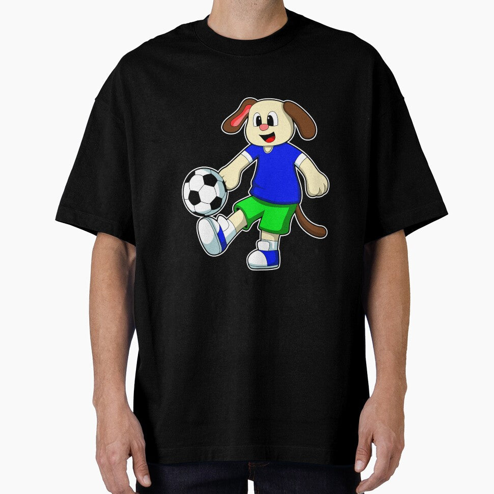 Dog at Sports with Soccer by Snabdesign84 - Adult & Kids T-Shirts, Sweatshirts & Hoodies apparel design preview 1