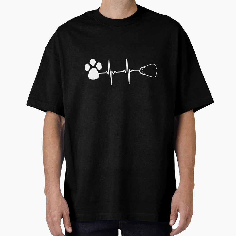 Veterinary Heartbeat Pulse T-Shirt - Trendy Graphic Men Women - T-Shirt, Sweatshirt, Hoodie