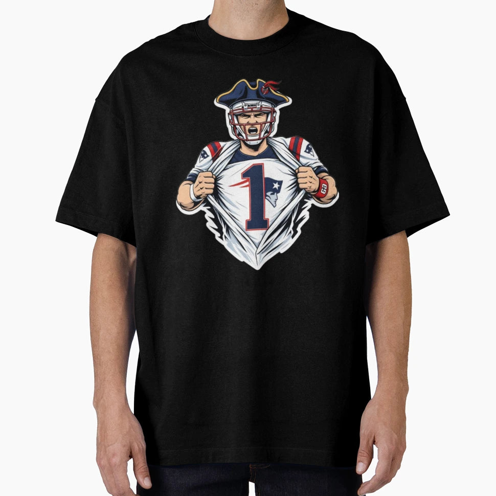 Patriots No 1 Power Reveal T-Shirt - Casual Everyday Wear Men Women - T-Shirt, Sweatshirt, Hoodie